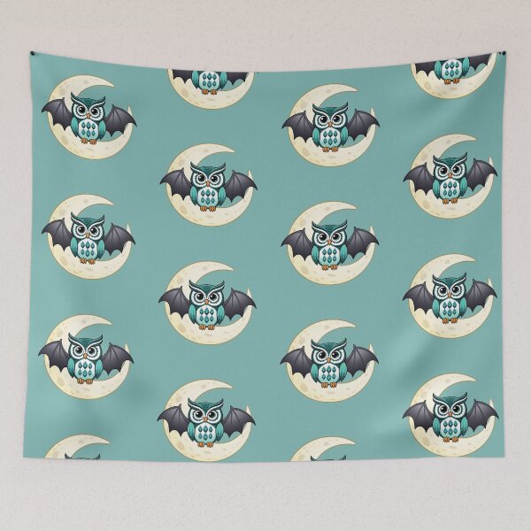 Item preview, Batwing Bat-Winged Owl in the Enchanted Night designed and sold by RoliPictures.