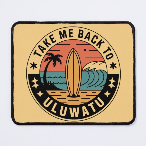 Item preview, Take Me Back to Uluwatu – Vintage Surf Travel Badge designed and sold by Timeless Design.