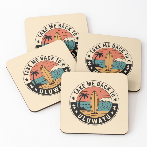 Item preview, Take Me Back to Uluwatu – Vintage Surf Travel Badge designed and sold by Timeless Design.
