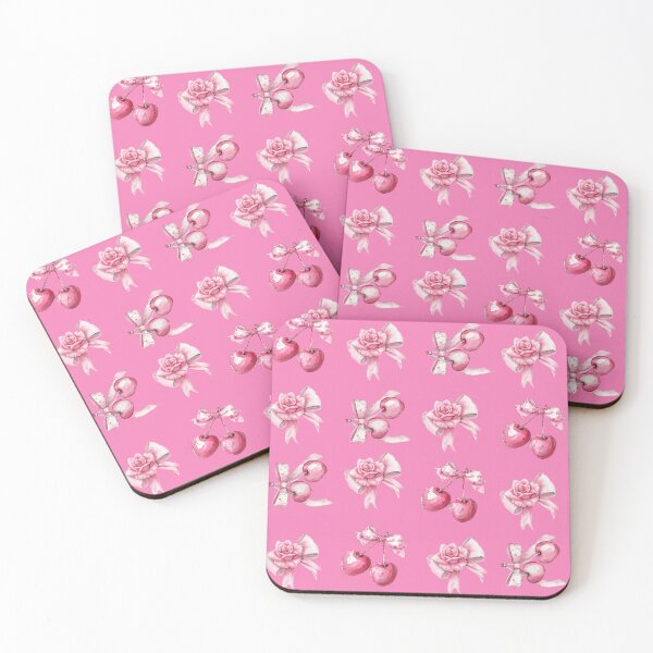 Item preview, Pink Cherries and Roses Patter Art designed and sold by avannahstore.