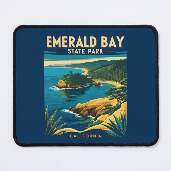Item preview, Emerald Bay State Park - California designed and sold by GoodOldVintage.