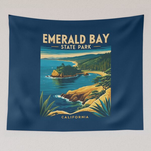 Item preview, Emerald Bay State Park - California designed and sold by GoodOldVintage.