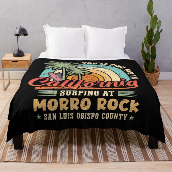 Item preview, Surfing Morro Rock Surf Pacific West Coast California designed and sold by eclecTEEq.