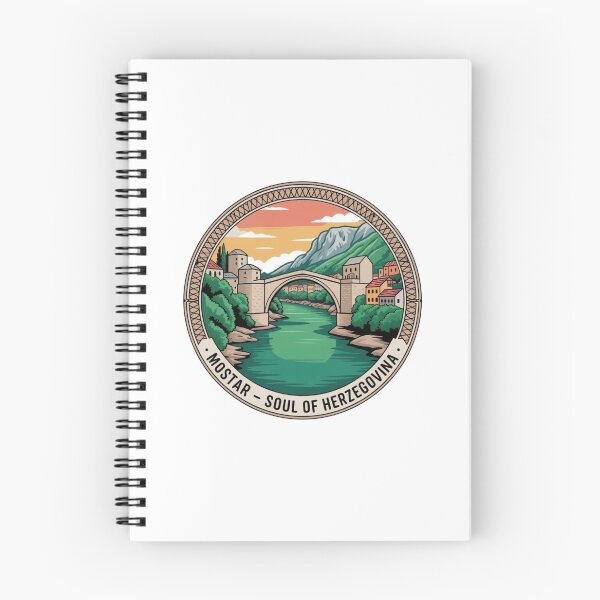 Item preview, Mostar Sticker – Soul of Herzegovina Travel Badge designed and sold by Timeless Design.