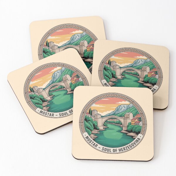 Item preview, Mostar Sticker – Soul of Herzegovina Travel Badge designed and sold by Timeless Design.