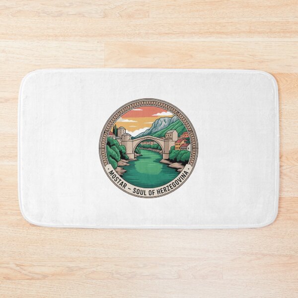 Item preview, Mostar Sticker – Soul of Herzegovina Travel Badge designed and sold by Timeless Design.