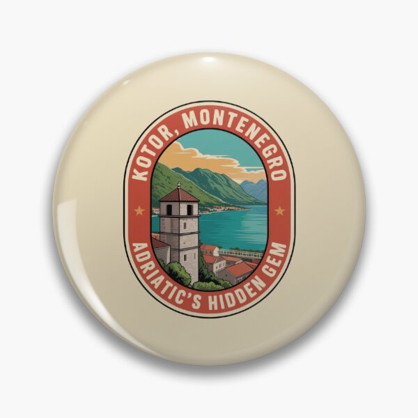Artikelvorschau, Kotor Montenegro Aufkleber – Abzeichen „Verstecktes Juwel der Adria“ entworfen und verkauft von Timeless Design.