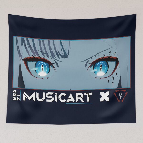 Item preview, Musicart Anime Eyes Japanese Cozy Anime Style designed and sold by Otakurypto.