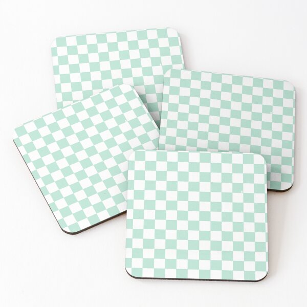 Item preview, Mint Green Checkerboard Aesthetic Pattern – Minimalist Retro Design designed and sold by weirdfishes123.