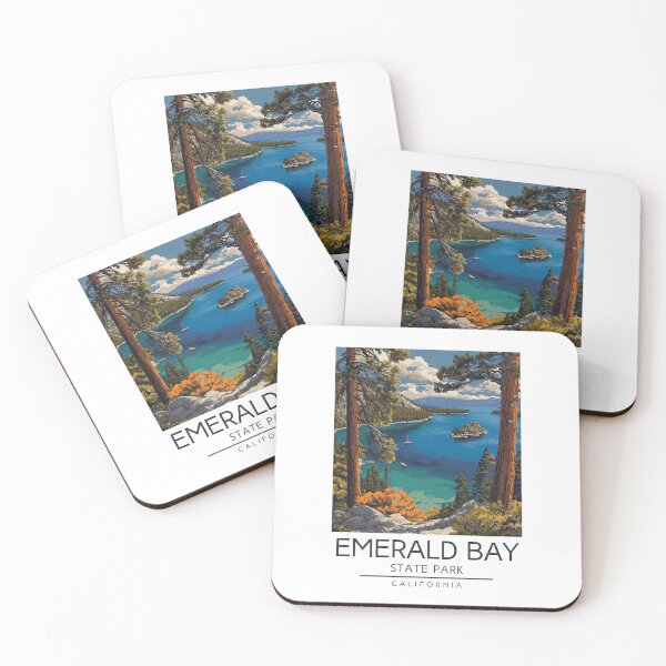 Item preview, Emerald Bay State Park - California designed and sold by GoodOldVintage.