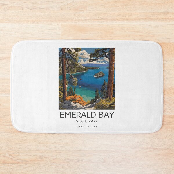 Item preview, Emerald Bay State Park - California designed and sold by GoodOldVintage.