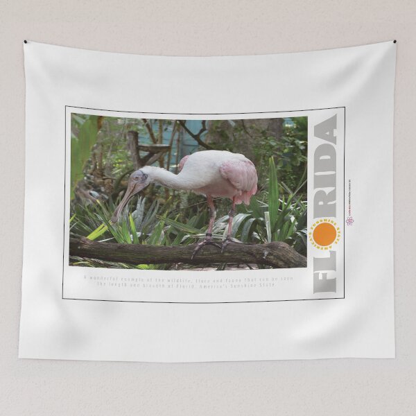 Item preview, Florida the Funshine State, Pink Flamingo Poster designed and sold by Robert Hills.