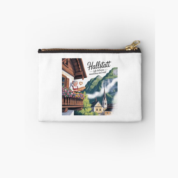 Item preview, Hallstatt Austria Sticker | Storybook-Style Alpine Village Scene designed and sold by Timeless Design.