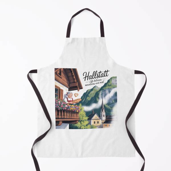 Item preview, Hallstatt Austria Sticker | Storybook-Style Alpine Village Scene designed and sold by Timeless Design.
