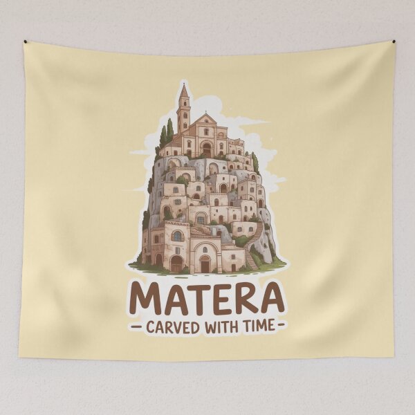 Item preview, Matera Italy Fun Sticker | Carved City Mini Slice designed and sold by Timeless Design.