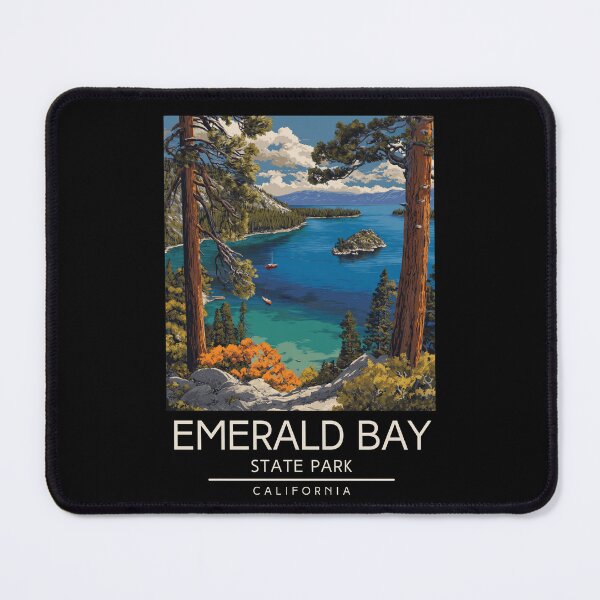 Item preview, Emerald Bay State Park - California designed and sold by GoodOldVintage.