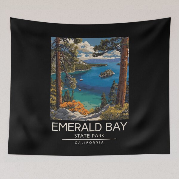 Item preview, Emerald Bay State Park - California designed and sold by GoodOldVintage.