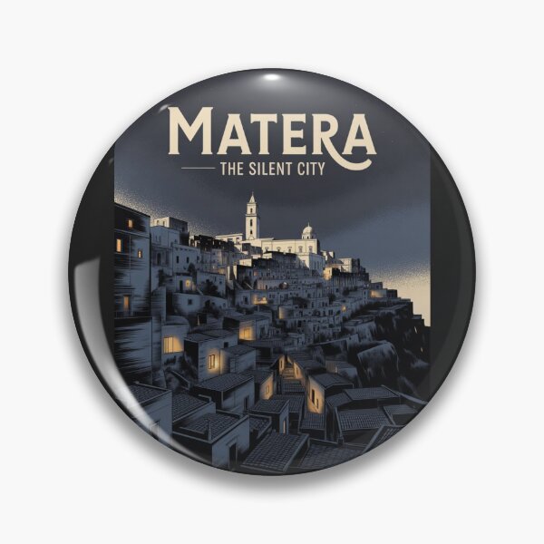 Item preview, Matera Italy Sticker | Night Scene of the Stone City designed and sold by Timeless Design.