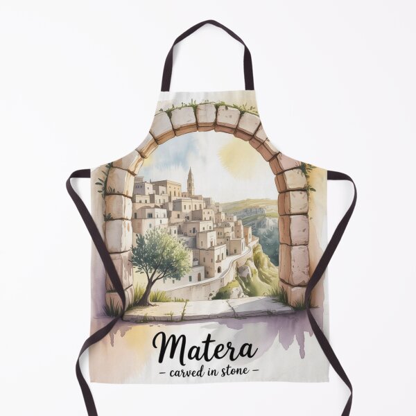 Item preview, Matera Italy Watercolor View | Carved City Art designed and sold by Timeless Design.