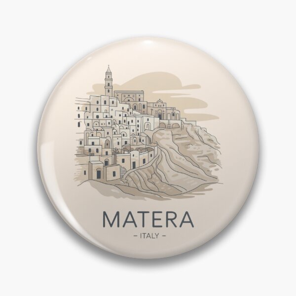 Item preview, Matera Italy Sticker | Minimal Line Art Cave City designed and sold by Timeless Design.