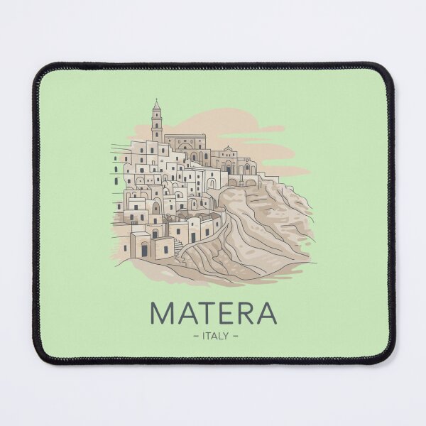 Item preview, Matera Italy Sticker | Minimal Line Art Cave City designed and sold by Timeless Design.