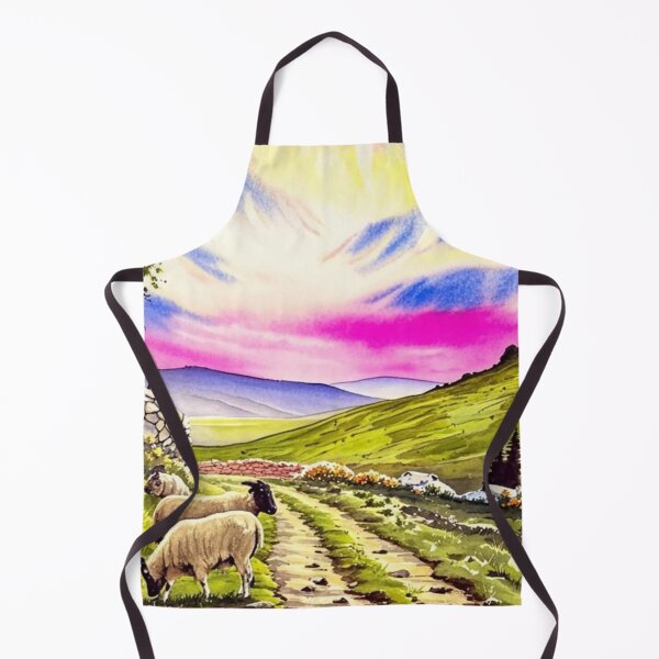 Item preview, Sunset over Dartmoor(watercolour + AI) designed and sold by artsmeow.