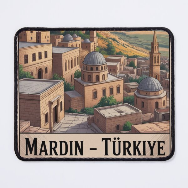 Item preview, Mardin Turkey Travel Stamp | Ancient Hilltop City designed and sold by Timeless Design.
