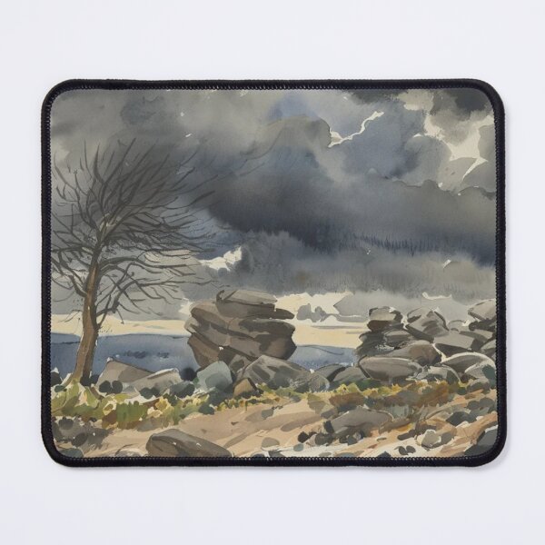Item preview, Storm over Combestone Tor2 AI(watercolour + AI) designed and sold by artsmeow.