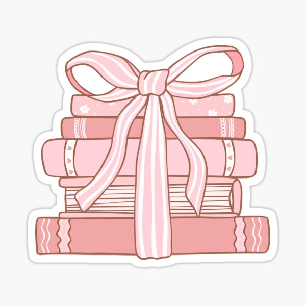 Vista previa del artículo con la obra «Libros en rosa con lazos», diseñado y vendido por Luisabu04.