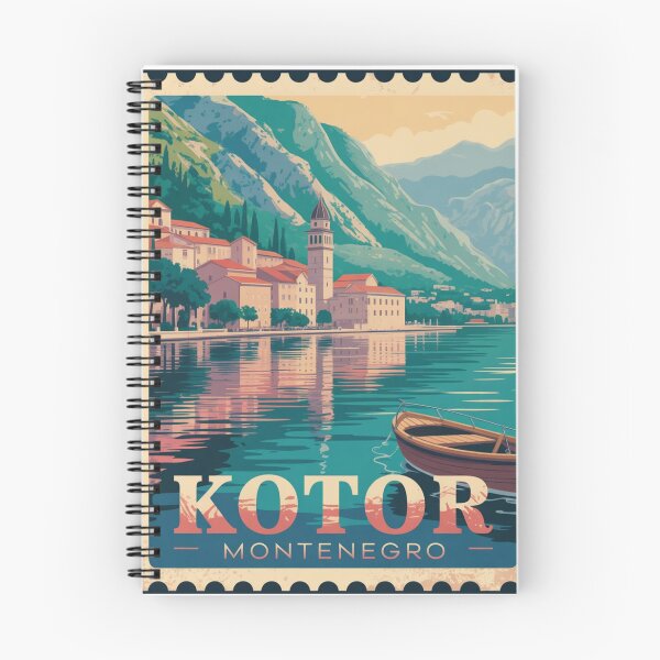 Item preview, Kotor Montenegro Travel Stamp | Hidden Bay Gem designed and sold by Timeless Design.