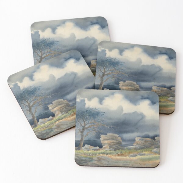 Item preview, Storm over Combestone Tor AI（watercolour + AI) designed and sold by artsmeow.