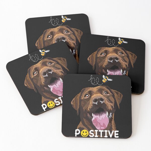 Item preview, Be Positive Brown Lab designed and sold by Just-Arts-4U.