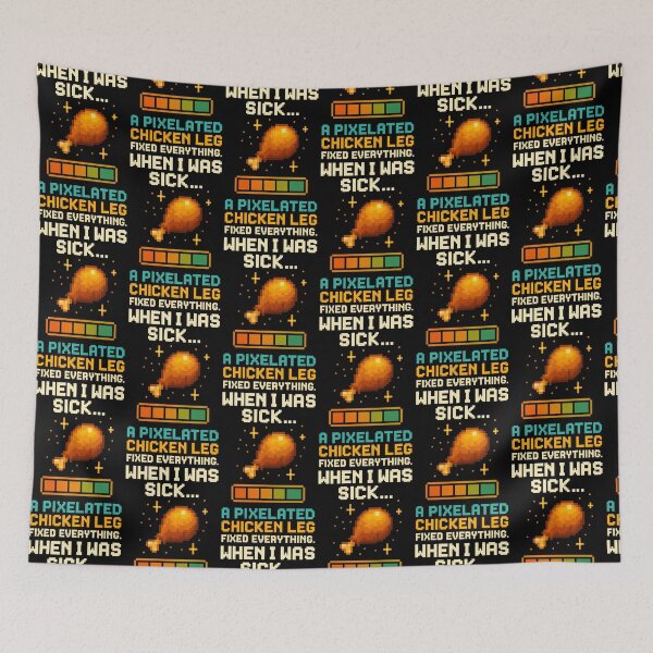 Item preview, Pixel Chicken Leg Health Bar – Retro Gamer Healing T-Shirt designed and sold by TeeTimeTreasure.