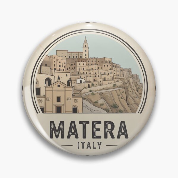 Item preview, Matera Italy Vintage Travel Stamp | City of Stone  designed and sold by Timeless Design.