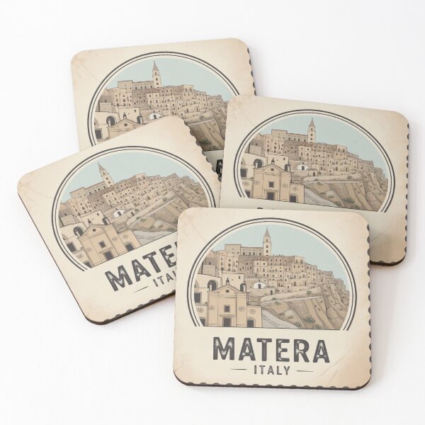 Item preview, Matera Italy Vintage Travel Stamp | City of Stone  designed and sold by Timeless Design.