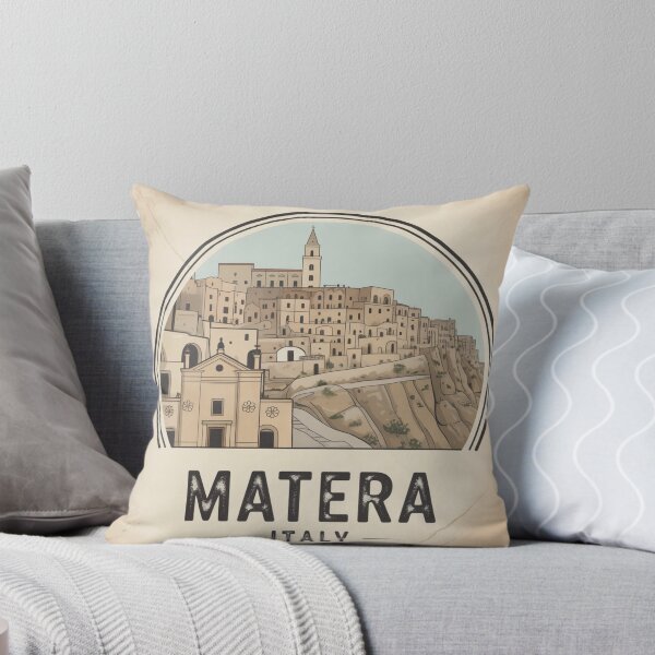 Item preview, Matera Italy Vintage Travel Stamp | City of Stone  designed and sold by Timeless Design.