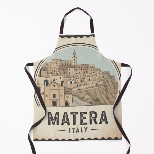 Item preview, Matera Italy Vintage Travel Stamp | City of Stone designed and sold by Timeless Design.