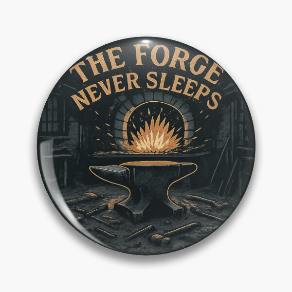 Item preview, The Forge Never Sleeps – Night Forge Art designed and sold by Timeless Design.