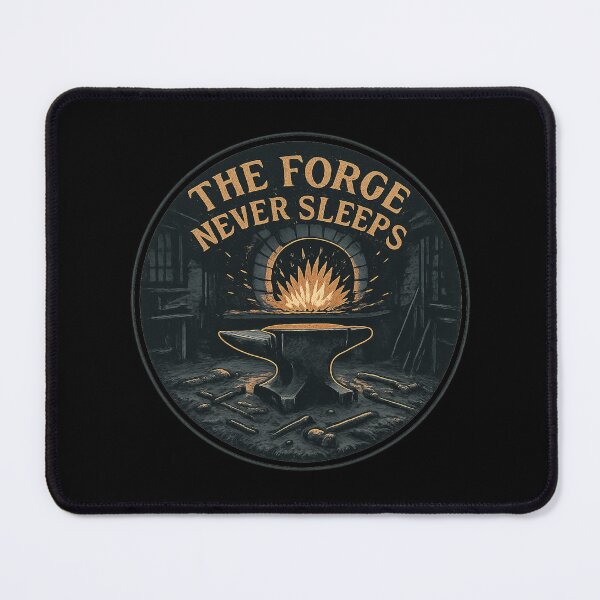 Item preview, The Forge Never Sleeps – Night Forge Art designed and sold by Timeless Design.