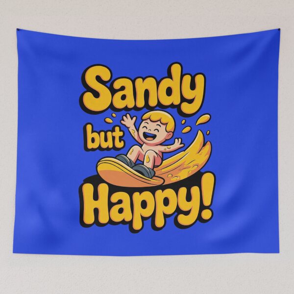 Item preview, Sandy but Happy – Fun Sandboarding Vibes designed and sold by Timeless Design.