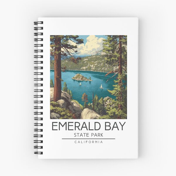 Item preview, Emerald Bay State Park - California designed and sold by GoodOldVintage.