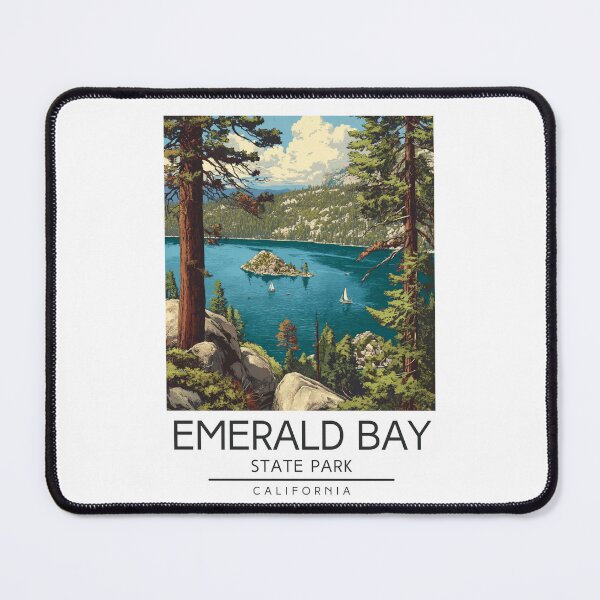 Item preview, Emerald Bay State Park - California designed and sold by GoodOldVintage.