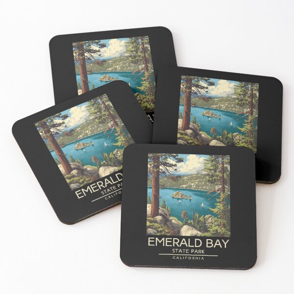 Item preview, Emerald Bay State Park - California designed and sold by GoodOldVintage.