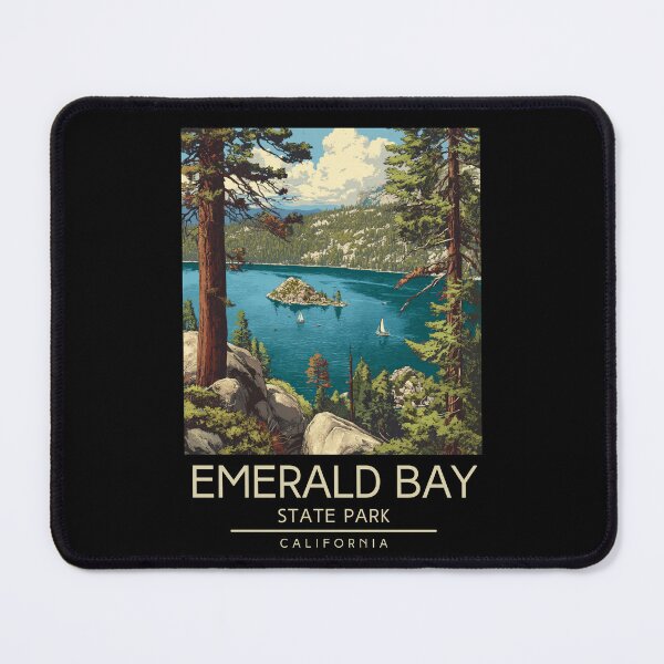 Item preview, Emerald Bay State Park - California designed and sold by GoodOldVintage.