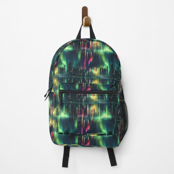 Item preview, Futuristic Aurora Borealis City of Light designed and sold by MidArtForge.