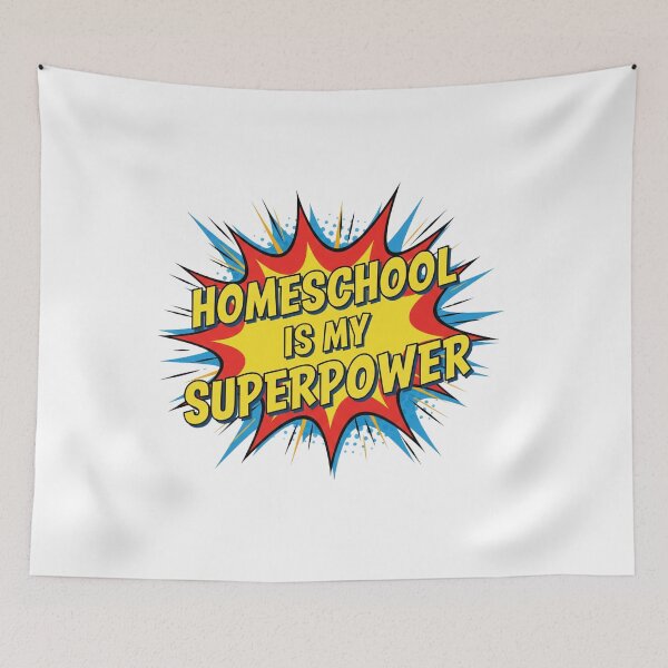 Item preview, Homeschool is My Superpower – Comic Pop Art Style Design designed and sold by ARTReMi.