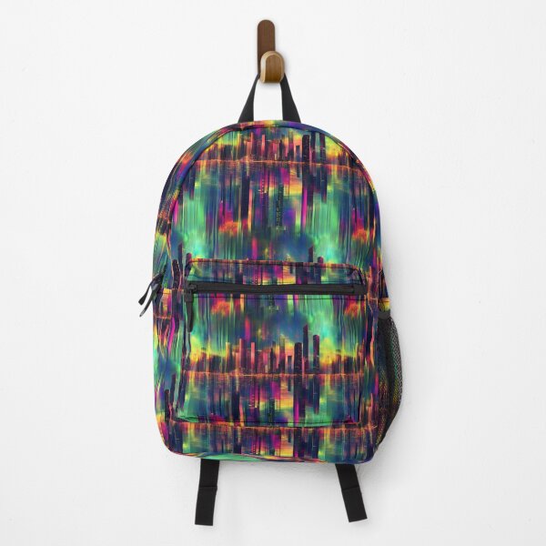 Item preview, Futuristic Aurora Borealis City of Light designed and sold by MidArtForge.
