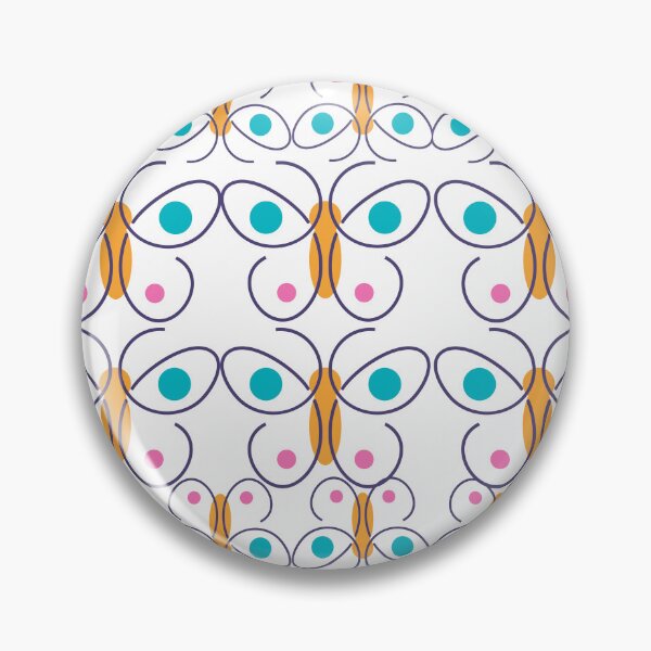 Item preview, Colorful Butterfly Pattern – Geometric Nature Symmetry designed and sold by dotitoko.