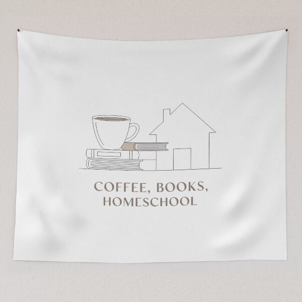 Item preview, Coffee, Books, Homeschool – Cozy Minimalist Line Art designed and sold by ARTReMi.