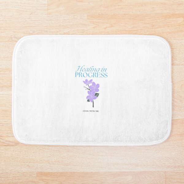 Item preview, Healing in Progress – Gentle Mental Health Flower Quote Design designed and sold by PupeCreativeArt .